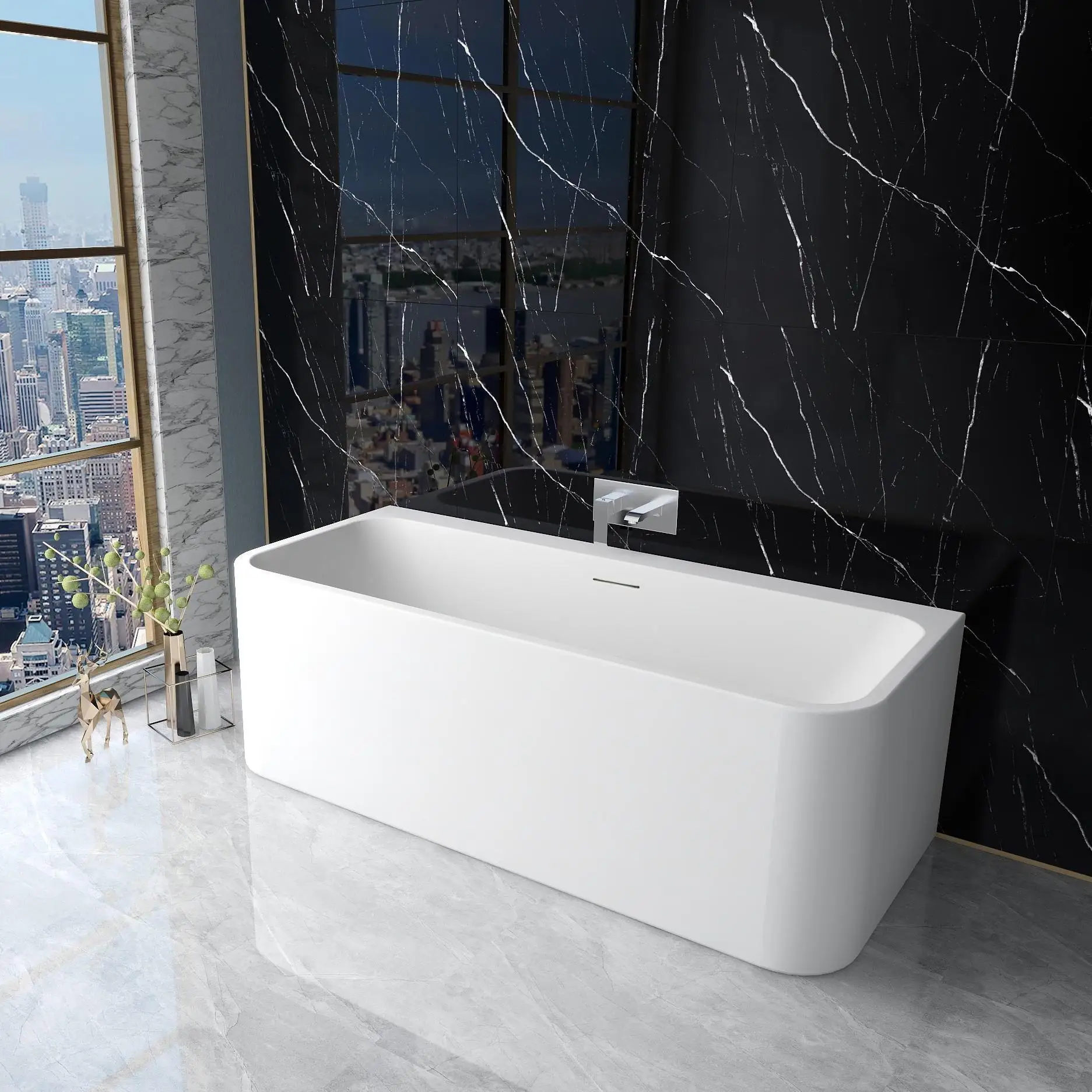 Freestanding Bathtub Bathroom Water Tub Walk In Bath Tubs Indoor Luxury Soaking Acrylic Bathtub
