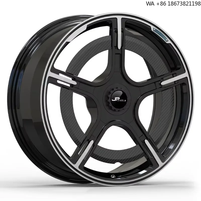 For McLaren For Jaguar For Rolls-Royce For Ferrari W213 Custom Aftermarket Carbon Fiber Cover Forged Alloy Wheels 5x112 Car