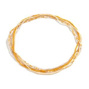 Chuỗi vòng eo Bohemian cho phụ nữ, ngọc trai gạo đầy màu sắc, bikini gợi cảm, thắt lưng đa dạng tốt, chuỗi bụng, trang sức bãi biển mùa hè, 5 miếng mỗi bộ 10 Cơ quan bán hàng chính hiện tại - №6