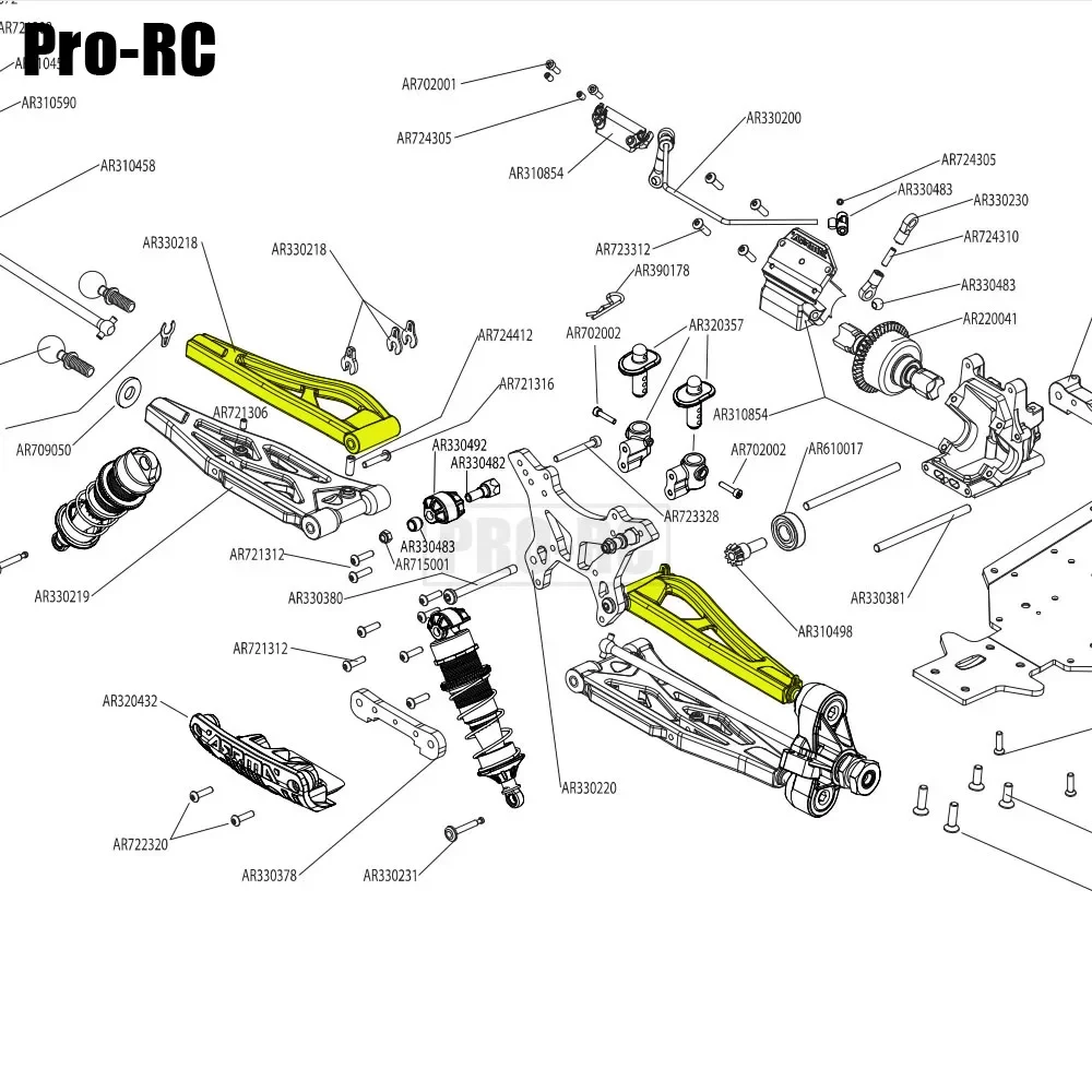 1 paar Aluminium Legierung Front Upper Suspension Arme AR330218 für ARRMA 1/8 KRATON OUTCAST NOTORIOUS TALION 6S RC Auto Teil