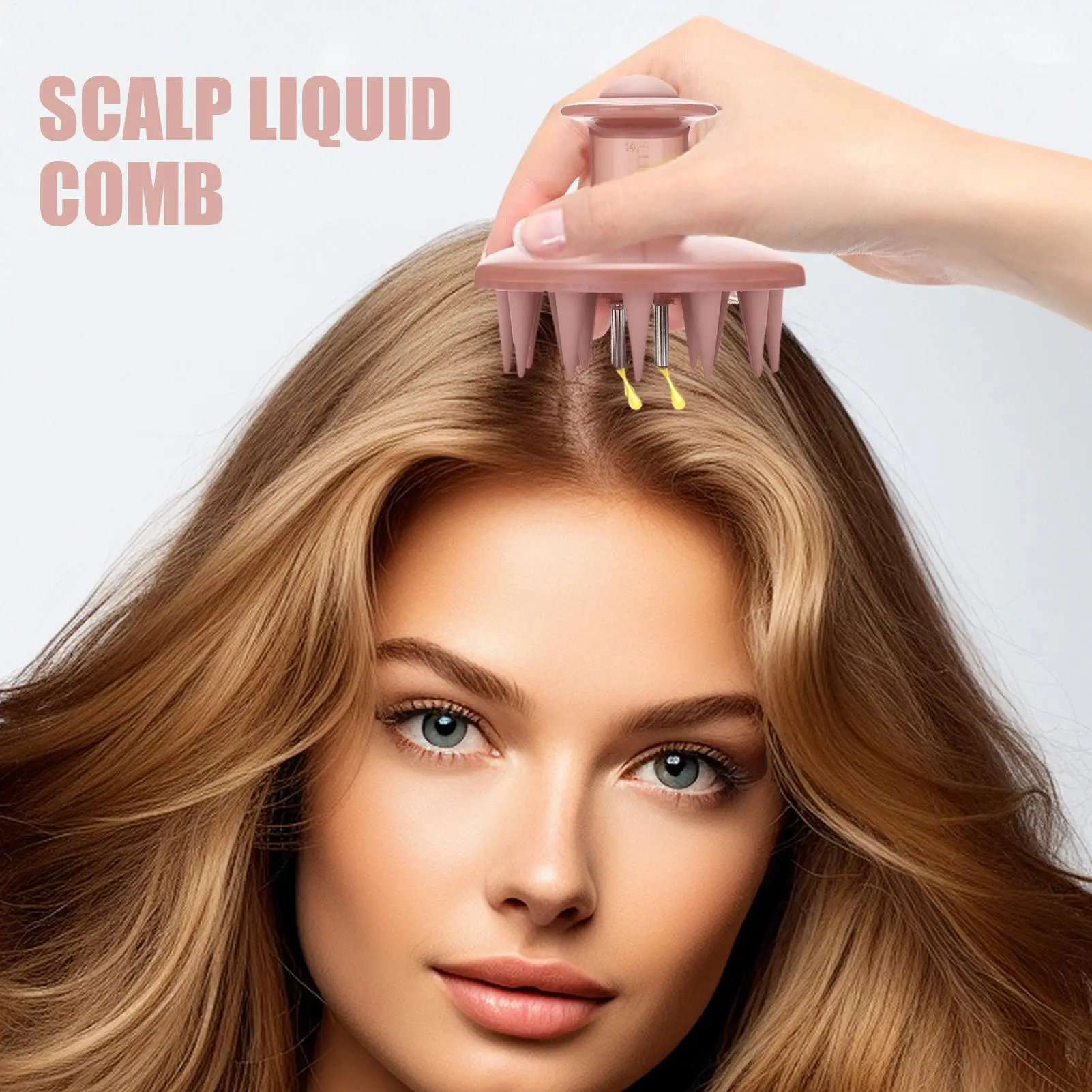 

Аппликатор масла для кожи головы, аппликатор масла для весов с массажной расческой для корней, щетка для бутылки, диспенсер для выпадения, истончения роста