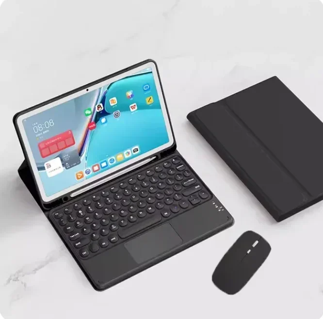 

Bluetooth Tablets Keyboard Case For Redmi Pad SE 11 Inch 2023 Detachable Magnetic Case with Mouse Build-in Pencil Holder Funda