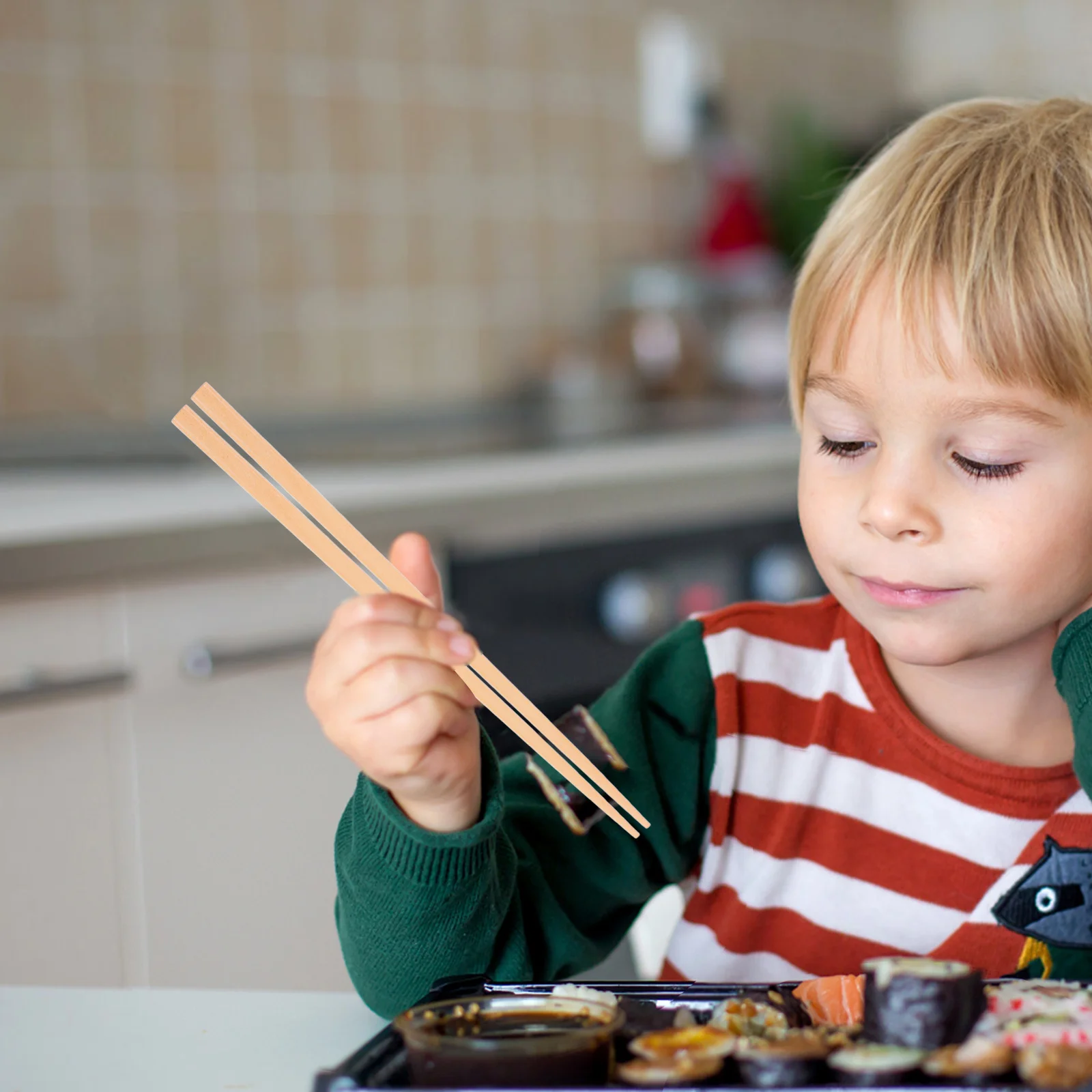 

3Pcs Travel Utensils Set Wooden Reusable Cutlery Box Beech Nanmu Chopsticks Spoon Japanese Minimalist Style Portable Outdoor