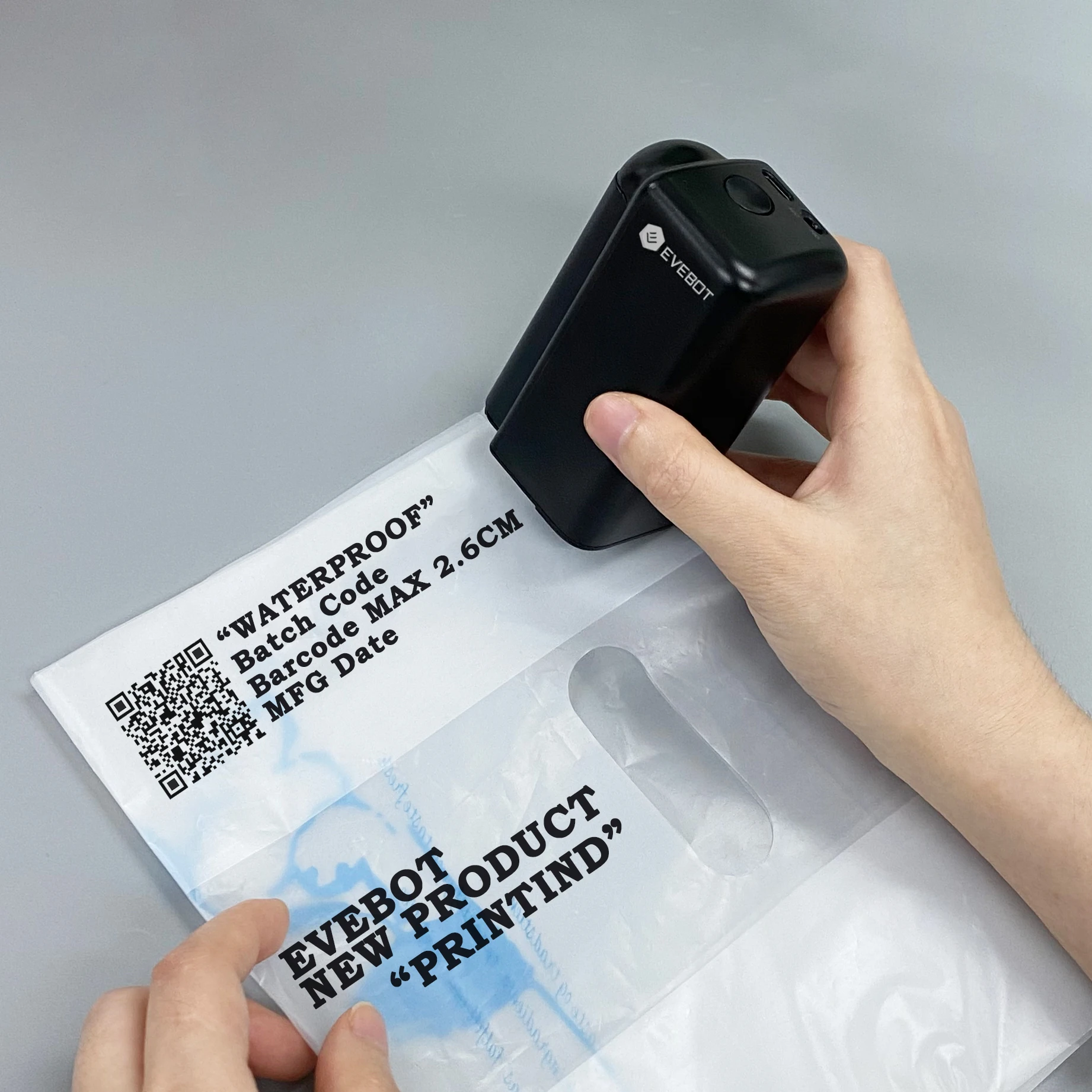 

26 мм большая печатающая головка EVEBOT ручной портативный принтер мини струйные принтеры с датой печати и постоянным чернилами