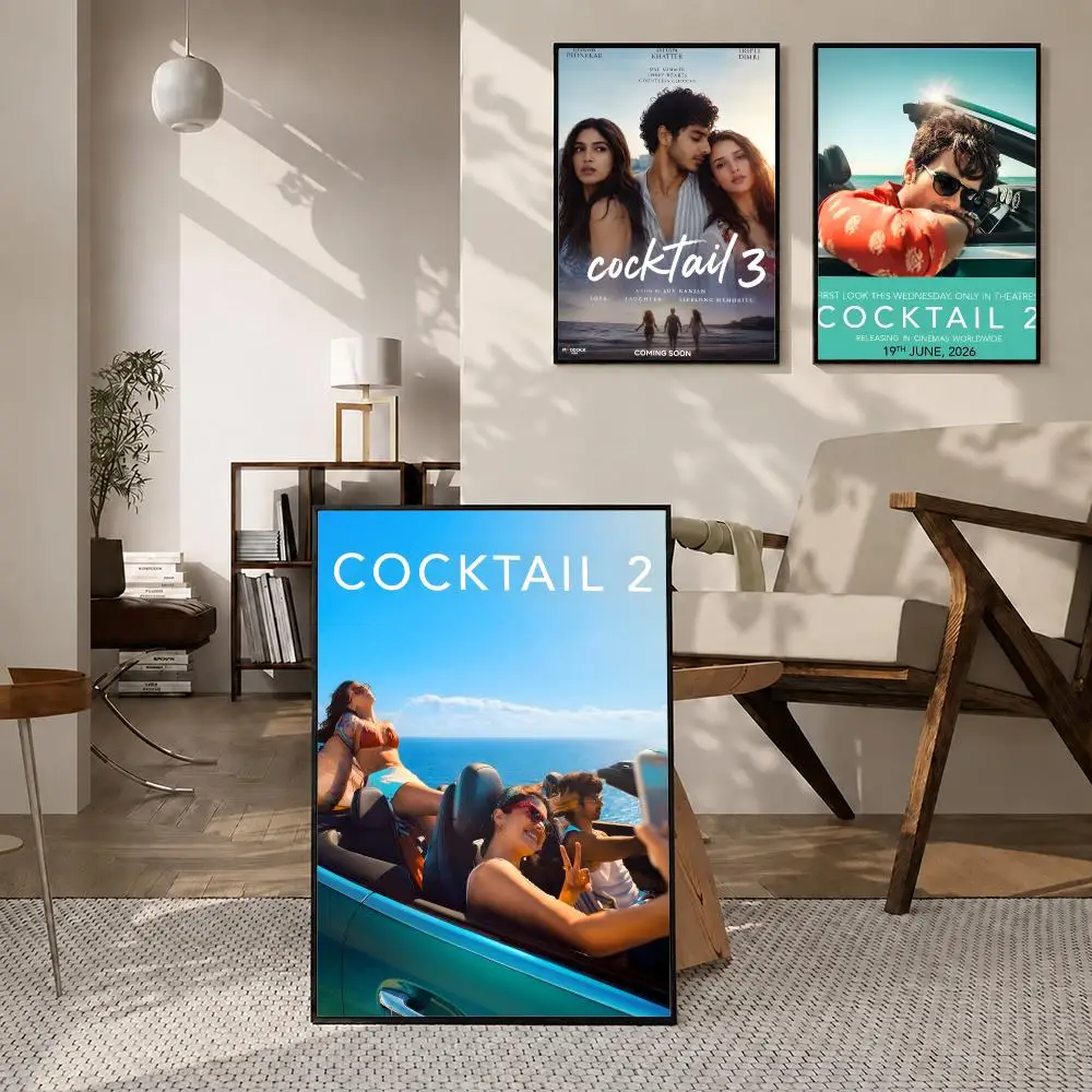 Movie Cocktail 2 Poster Poster Room Wall Art Decor Waterproof Stickers For Home Bar Bedroom Decoration