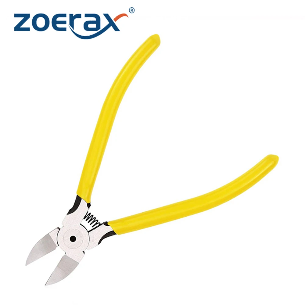 ZoeRax 5-Inch Ultra Sharp Wire Cutters,Small Diagonal Cutters with Spring Loaded Mechanism for Crafting and Cable Cutting