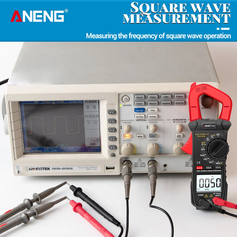 ANENG ST209 kaws Digitale Multimeter Stroomtang 6000 counts digitale klem multimeter True RMS Amp DC/AC Stroomtang tester Meter voltmeter 400v Auto Range