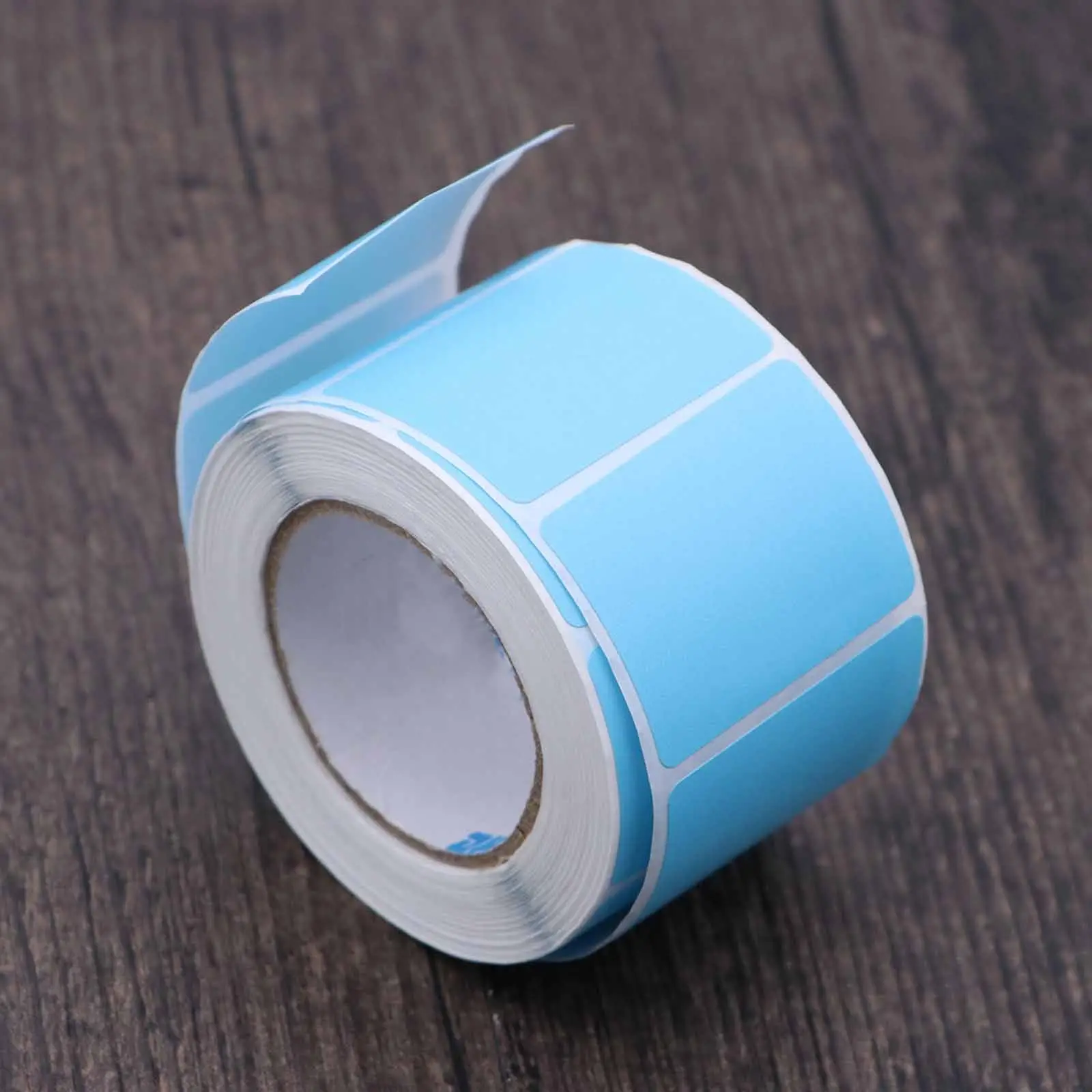 

Thermal Transfer Shipping Labels Blue Colored Waterproof Oilproof Antifriction Adhesive Printer Labels Compatible with