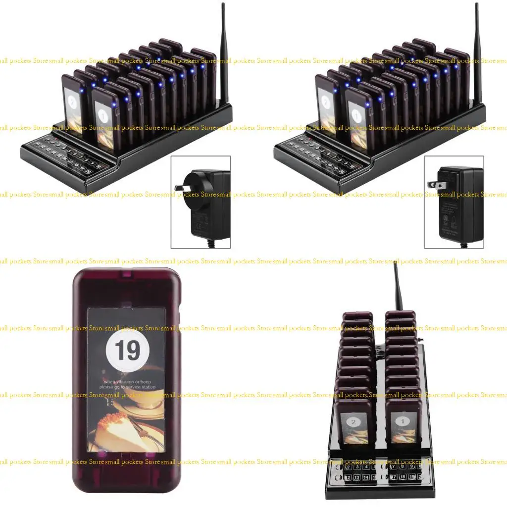

R1WD Restaurant Wireless Queue Calling System 3 Indication Modes for Restaurant Shop