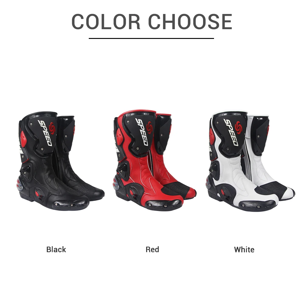 Motorcycle Boots Men Botas Moto Motorcycle Shoes Motocross Off-Road SPEED BIKER Motorbike Riding Boots