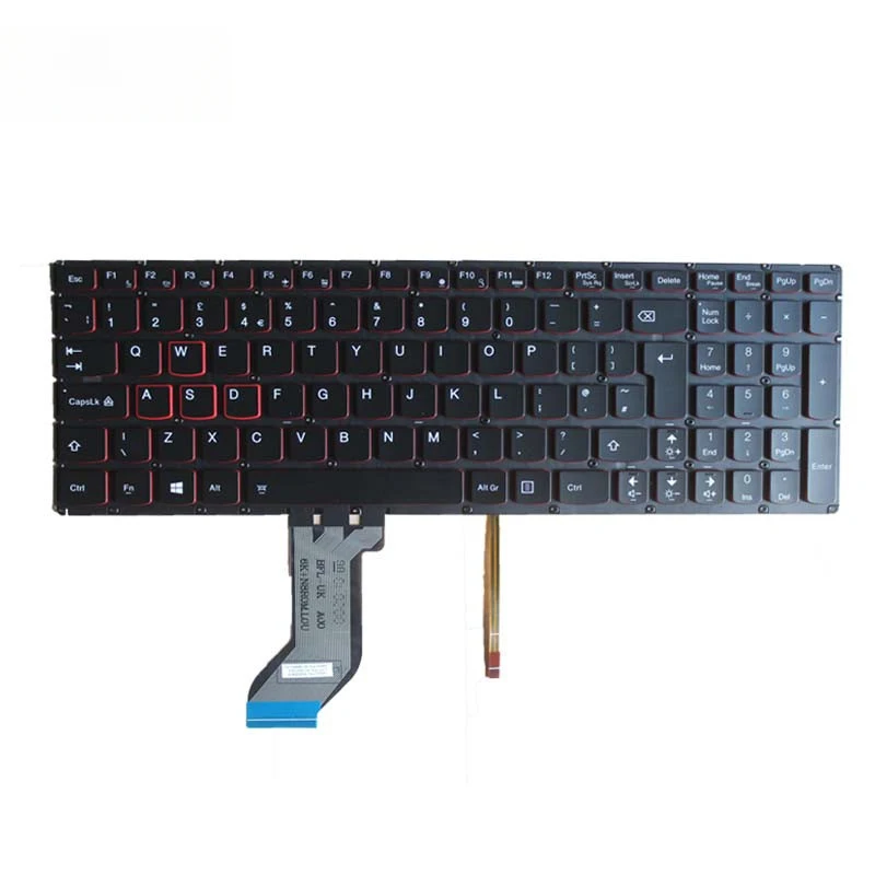 

Z Original New for Lenovo IdeaPad Y700-15ISK Y700-17ISK UK Black Backlit Keyboard