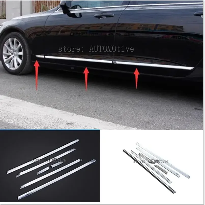 2017 2018 2019 2020 21 2022 for Volvo S90 ABS Chrome body side moldings side door decoration