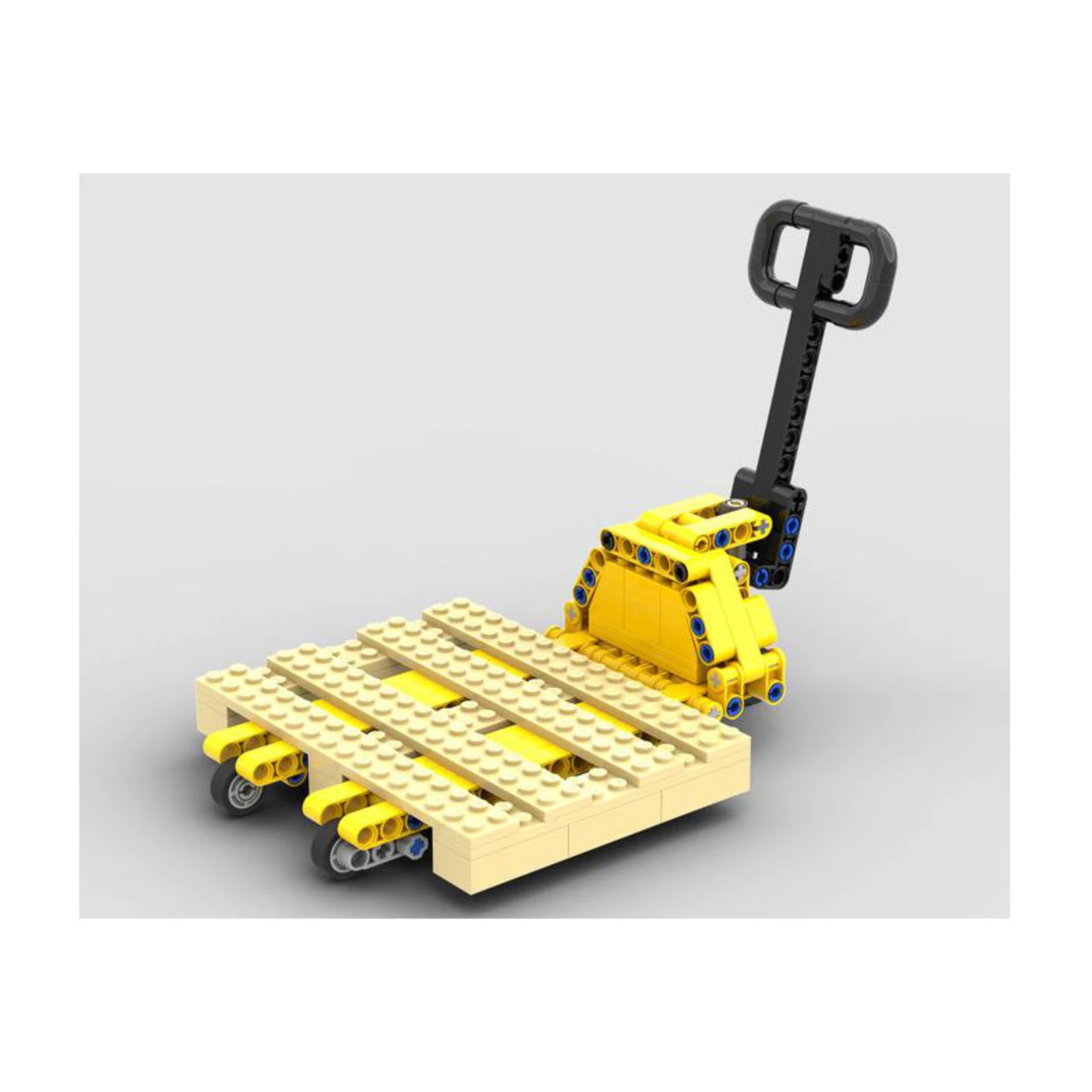 Forklift Building Block Model Small Particle MOC Assembly Kit Construction Engineering Vehicle Toy for Adults Kids DIY