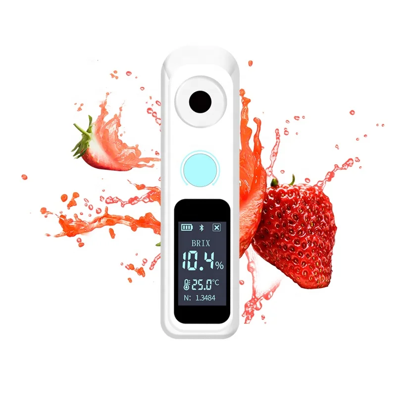 Rechargeable with Bluetooth 0~35% 0~55% 0~95% Digital Brix Refractometer Water Quality Tester Digital Brix Meter