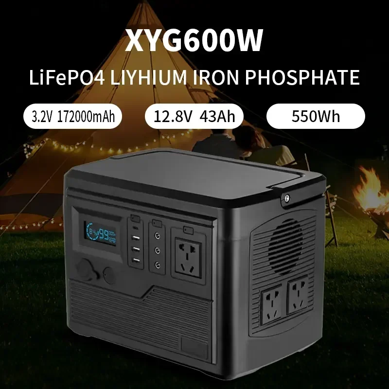 Customizable 1000w 550Wh Portable Power Station Generator for Home Camping Outdoor Travel Laptop Power Supply Emergency