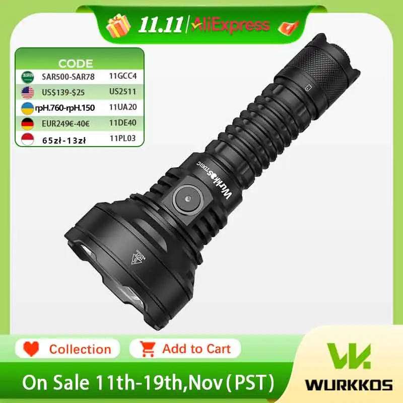 yZ[zWurkkos TD01C 21700 pdȖhq IPX8 obNhCu 1800LM [d LED Cg 1000 [gg[`fAXCb`