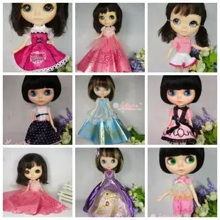 30cm Doll Dress Fashion Clothes suit for licca For 30cm Doll for blythe Accessories Baby Toys Best Girl' Gift