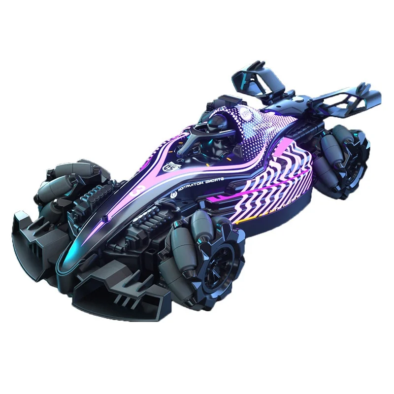 

4CH 2.4G Lights Sound Rc Spray Drift Stunt Car Effect Dual Remote Control High Speed Vehicle Competitive Game Kids Boy Toys Gift