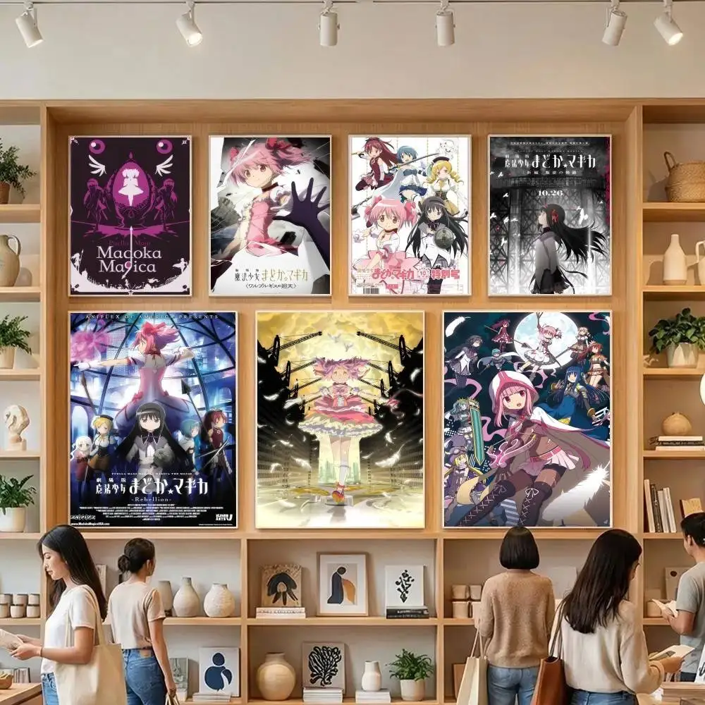 Puella Magi Madoka Magica Movie   DIY Sticky Poster Waterpro