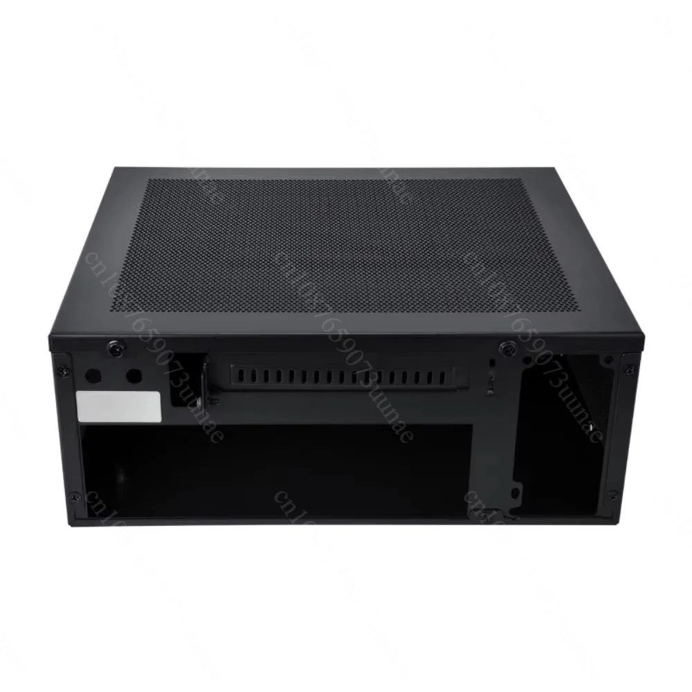 GM100 Mini ITX Computer Case 4.3L HTPC Chassis Vertical Horizontal Placement Fire Resistant for 1U Flex Power Supply