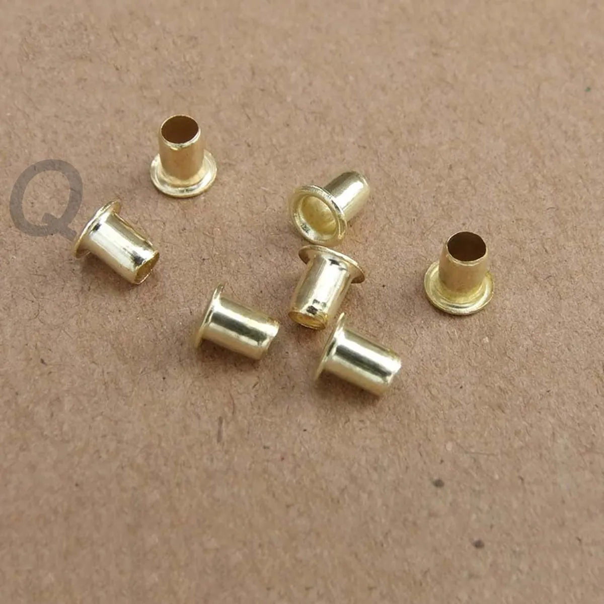 

30Pcs Copper Plated Chicken Eye Bearing Small Shaft Holder Miniature Small Flange Metal Bushings DIY Rivet Spacer Model Buckle