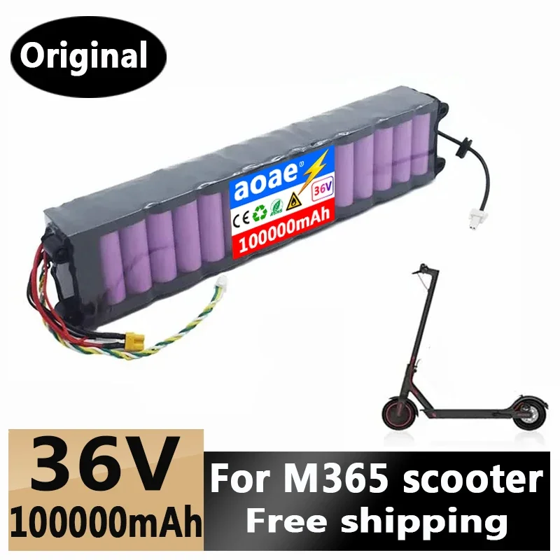 

Original 36V 100Ah For Xiaomi M356 electric scooter battery pack, m365 battery with waterproof Bluetooth communicatio