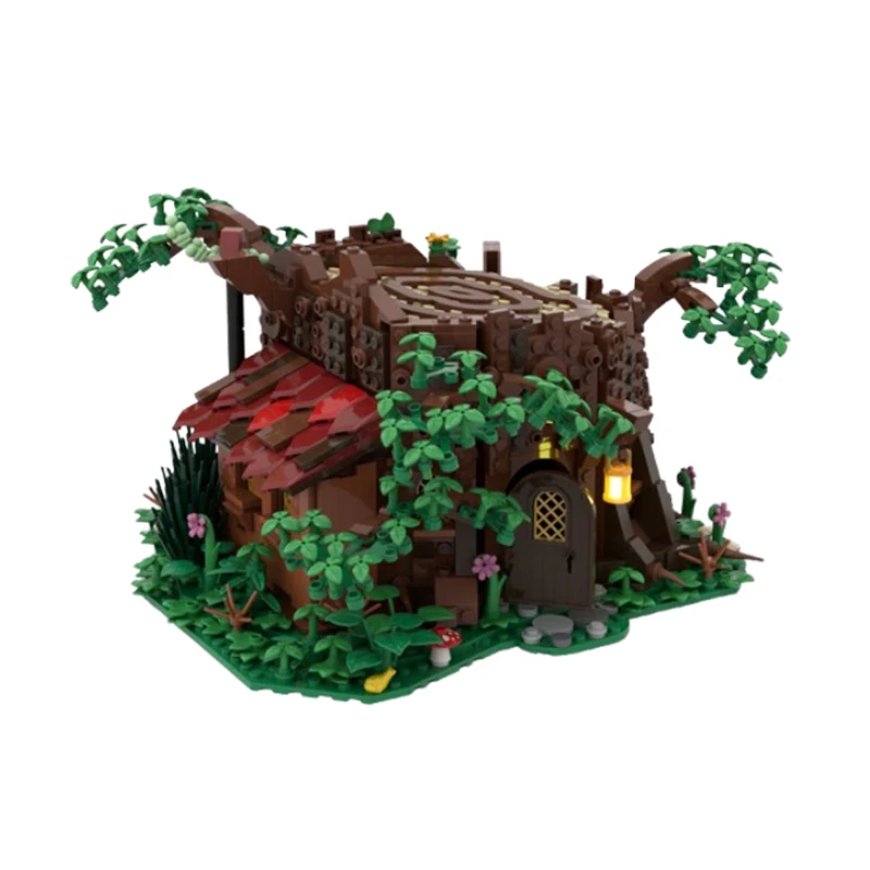 จุด MOC-98101 1220pcs อนุภาคขนาดเล็กประกอบอาคารบล็อก Fairy Hut อาคารบ้านต้นไม้ DIY ของเล่นเครื่องประดับของขวัญ