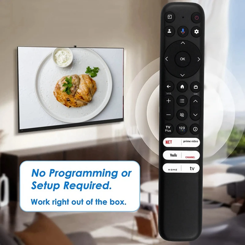 Sostituisci il telecomando RC813F MB1 per telecomando serie TCL Android Smart TV Q6/Q7/QM8/S3/S4