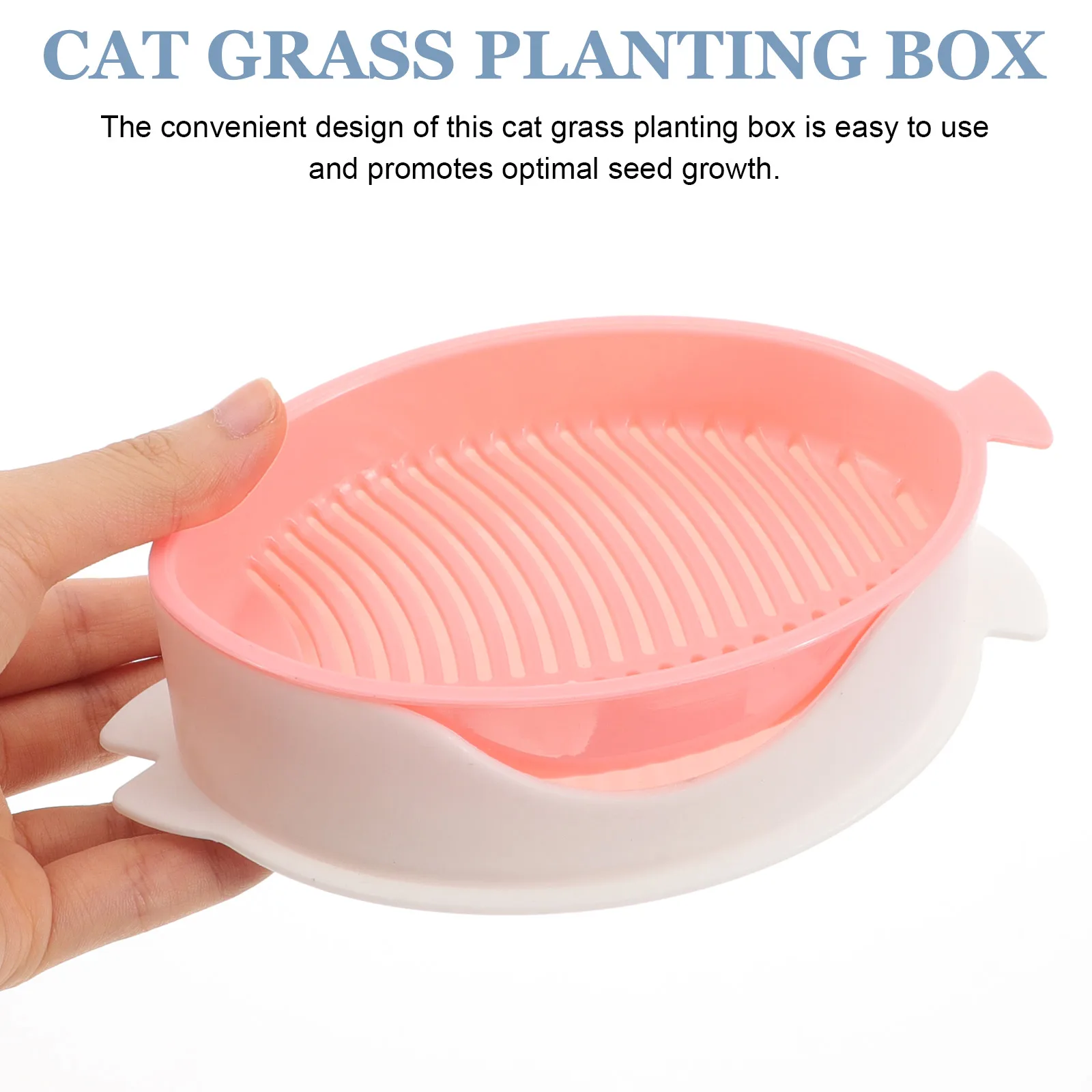 

1 Pcs Functional Soilless Cat Grass Nursery Hydroponic Plant Box Household Catnip Planting Container