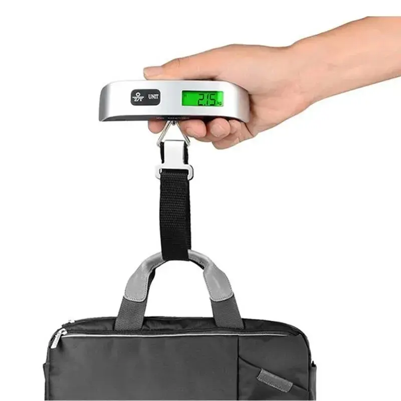 Portable Digital Scale 110lb/50kg Electronic Luggage Hanging Suitcase Travel Weighing Baggage Bag Weight Balance Tool