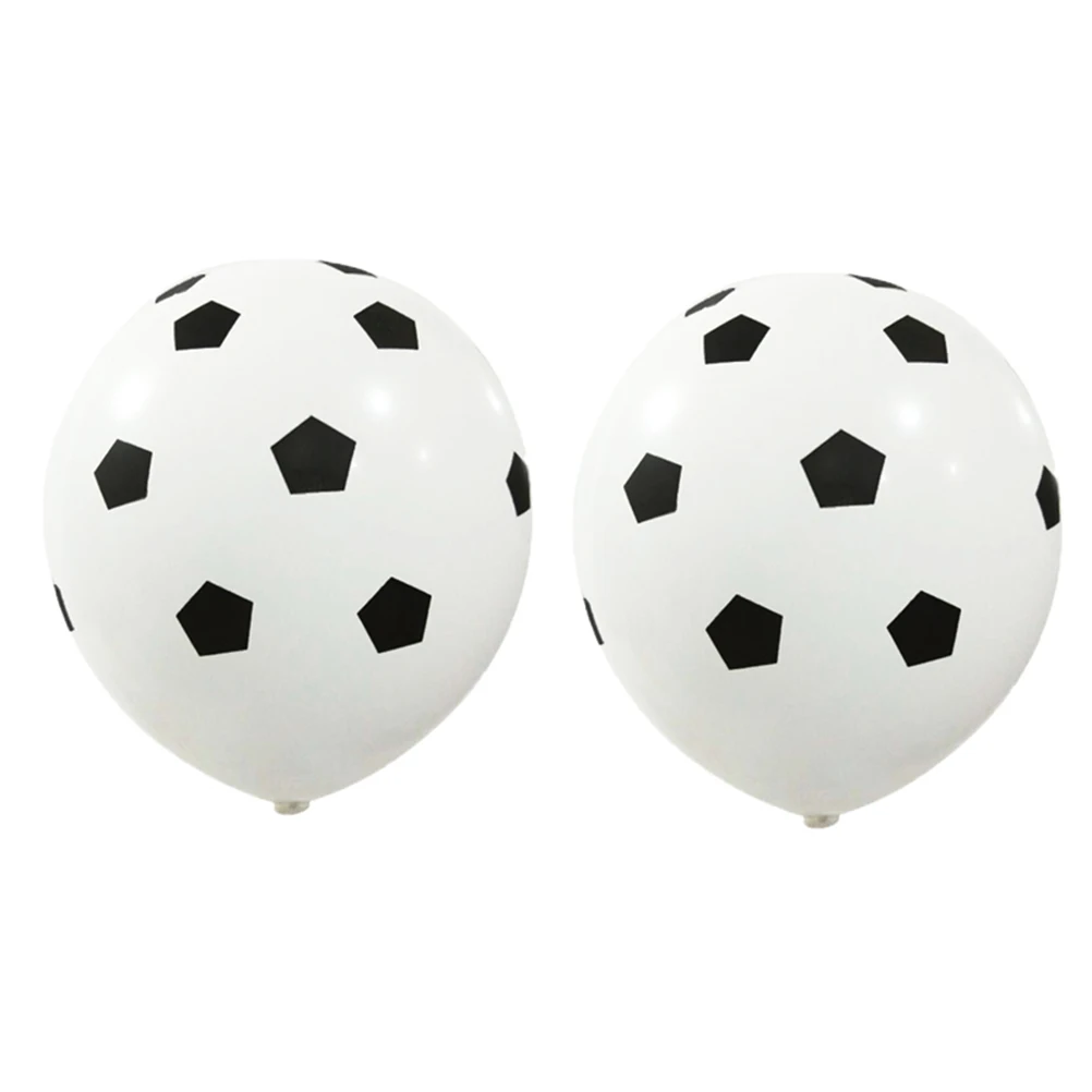 

Football Balloon White Sport Theme Party Supply Soccer Favor Decorations Birthday WeddingReusable Elegant Versatile latex rubber