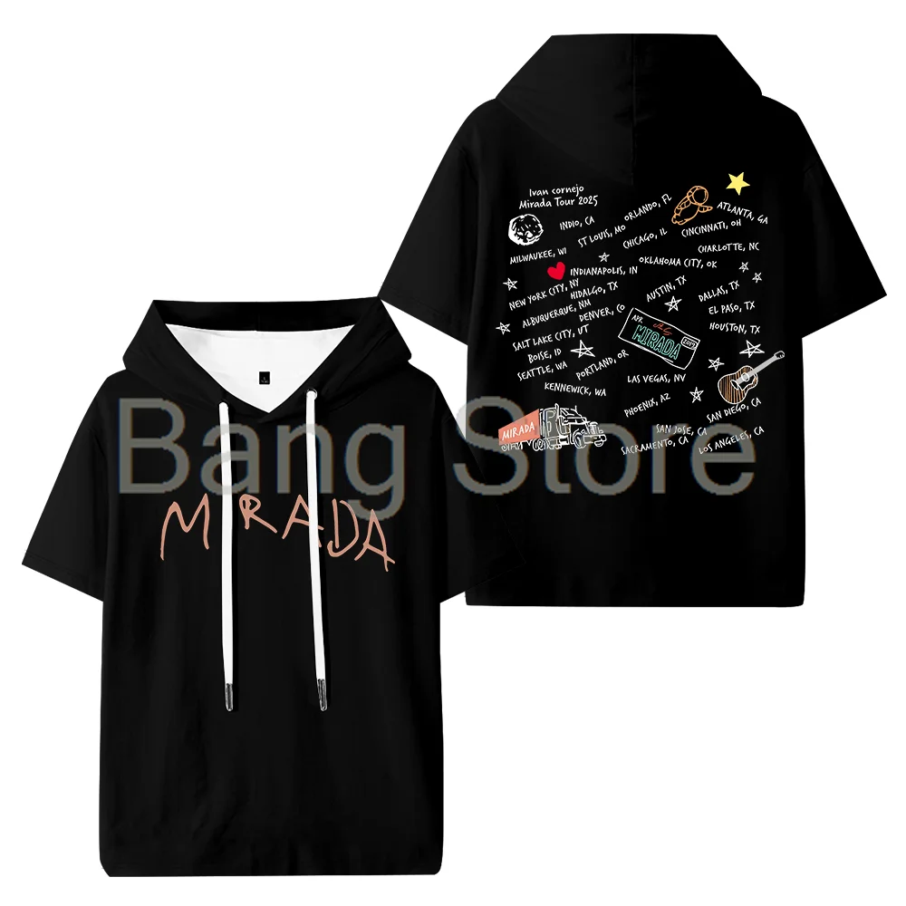 

Ivan Cornejo Mirada Tour Merch Hooded T-shirt Unisex Tee Crewneck Short Sleeve Casual Fashion Clothes