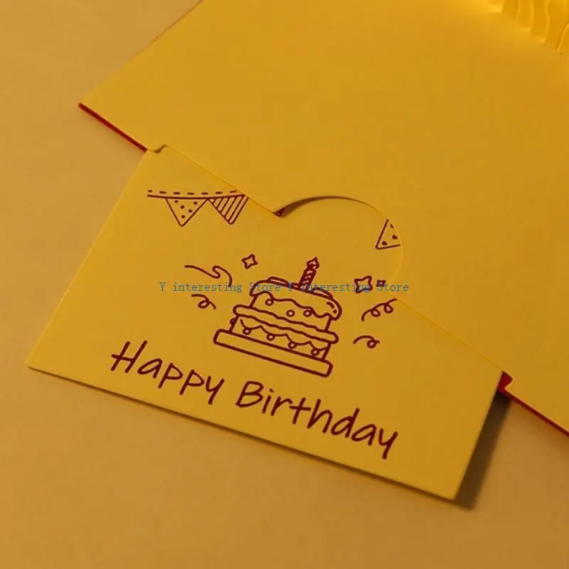 

896A up Happy Birthday Card Cake Festival Invitation Birthday Valentine Day