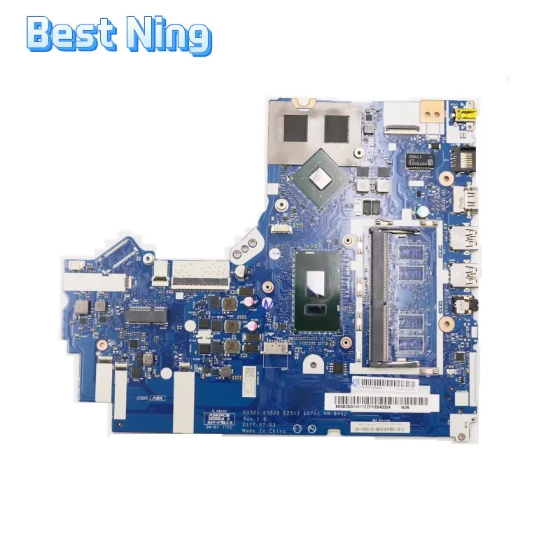 For Lenovo Ideapad 520-15IKB Laptop Motherboard NM-B452 Notebook Mainboard with I3 I5 I7 8th CPU GPU MX150 2G RAM 4GB