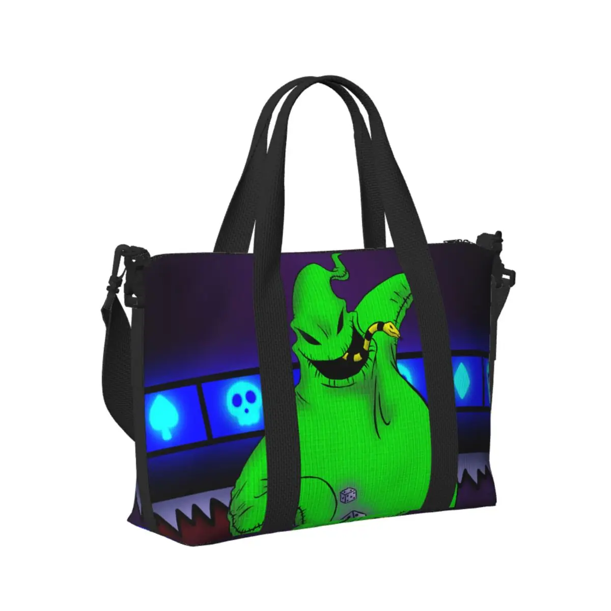

Custom Oogie Boogie Beach Travel Bag Large Capacity Tote Bags for Gym Yoga Women Shopping Duffle Shoulder Bag