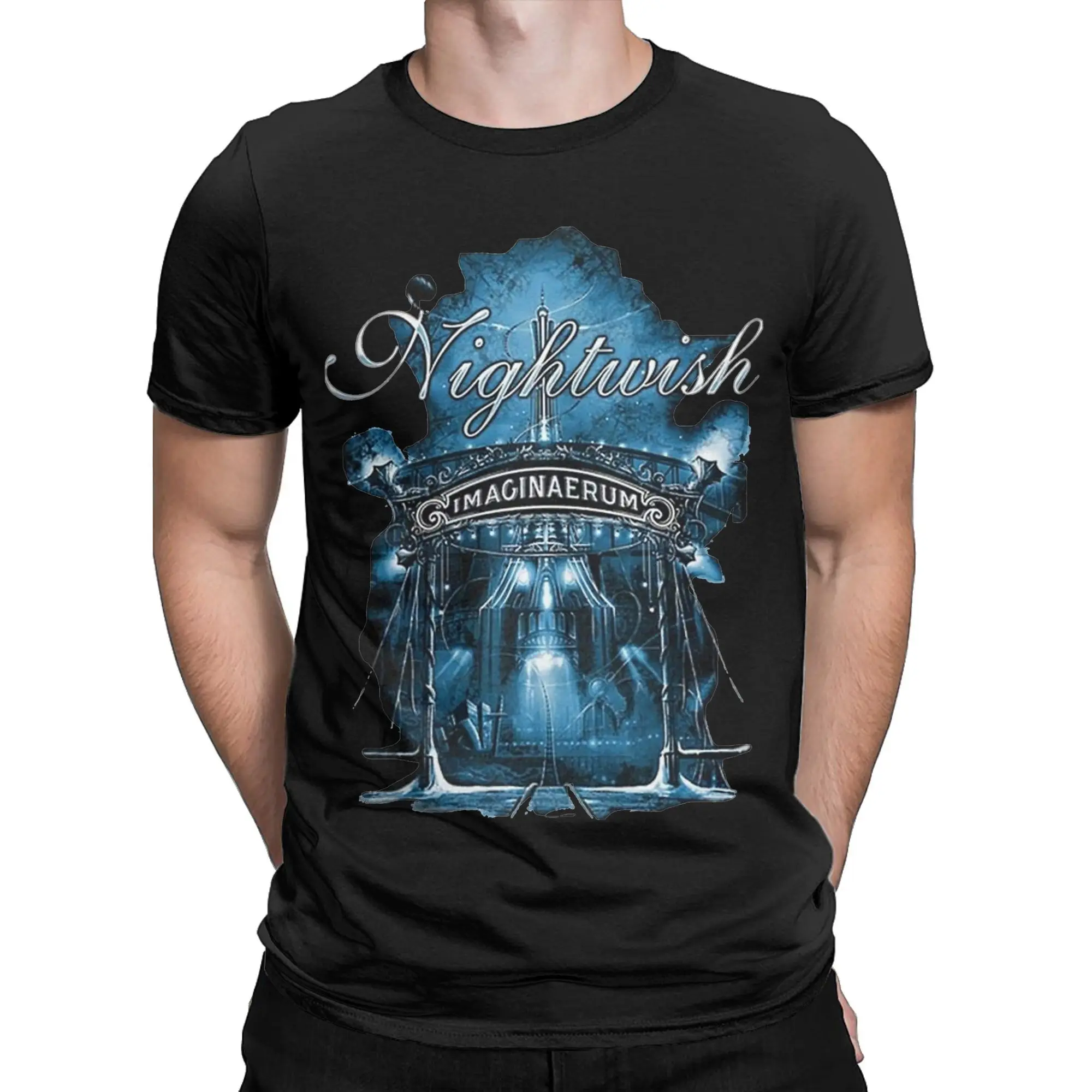 Men Women Printed Nightwish Imaginaerum Active band  T Shirt Tee 100% Cotton  T-shirts Clothing