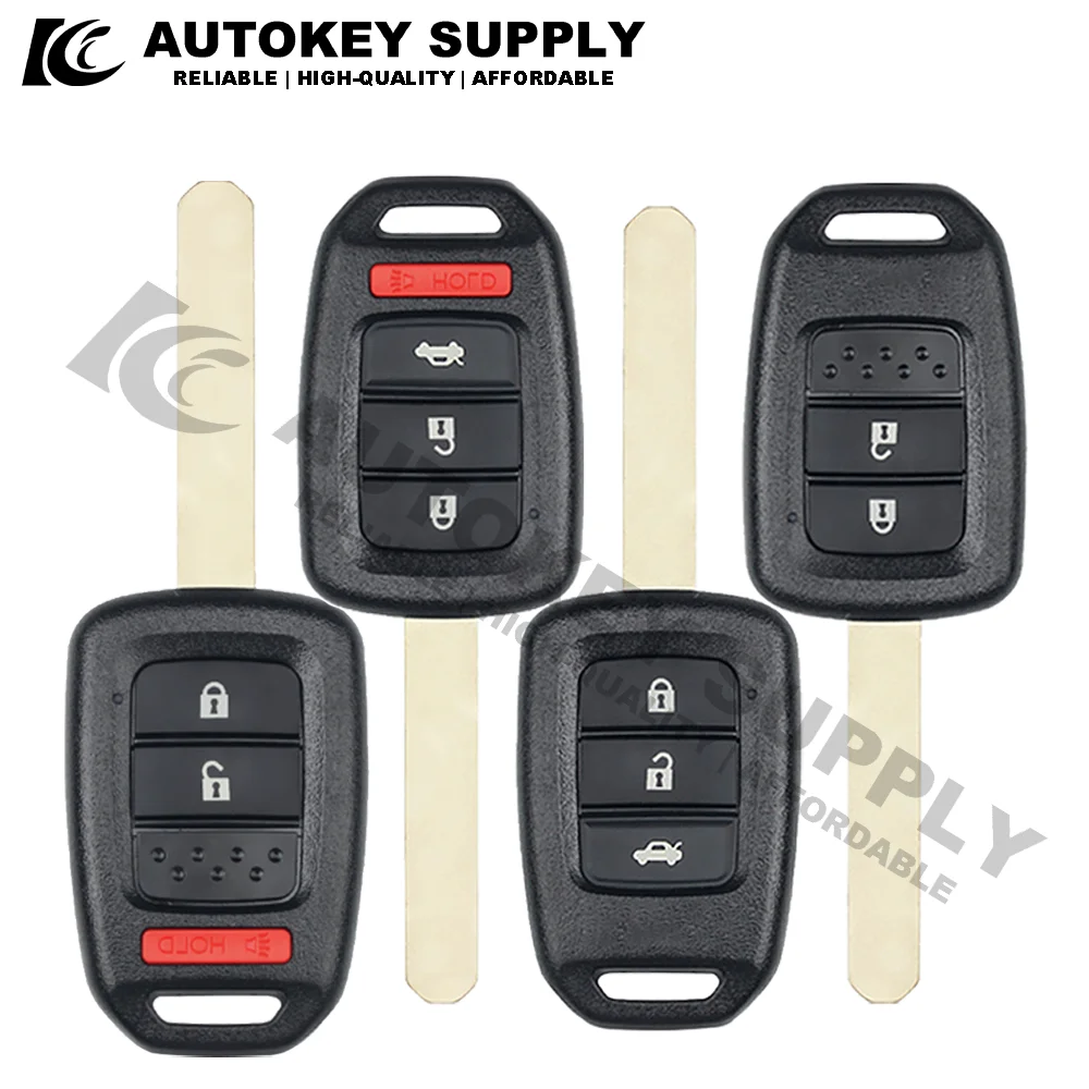 Autokeysupply 2/3/4 Remote Key Buttons Shell For Honda