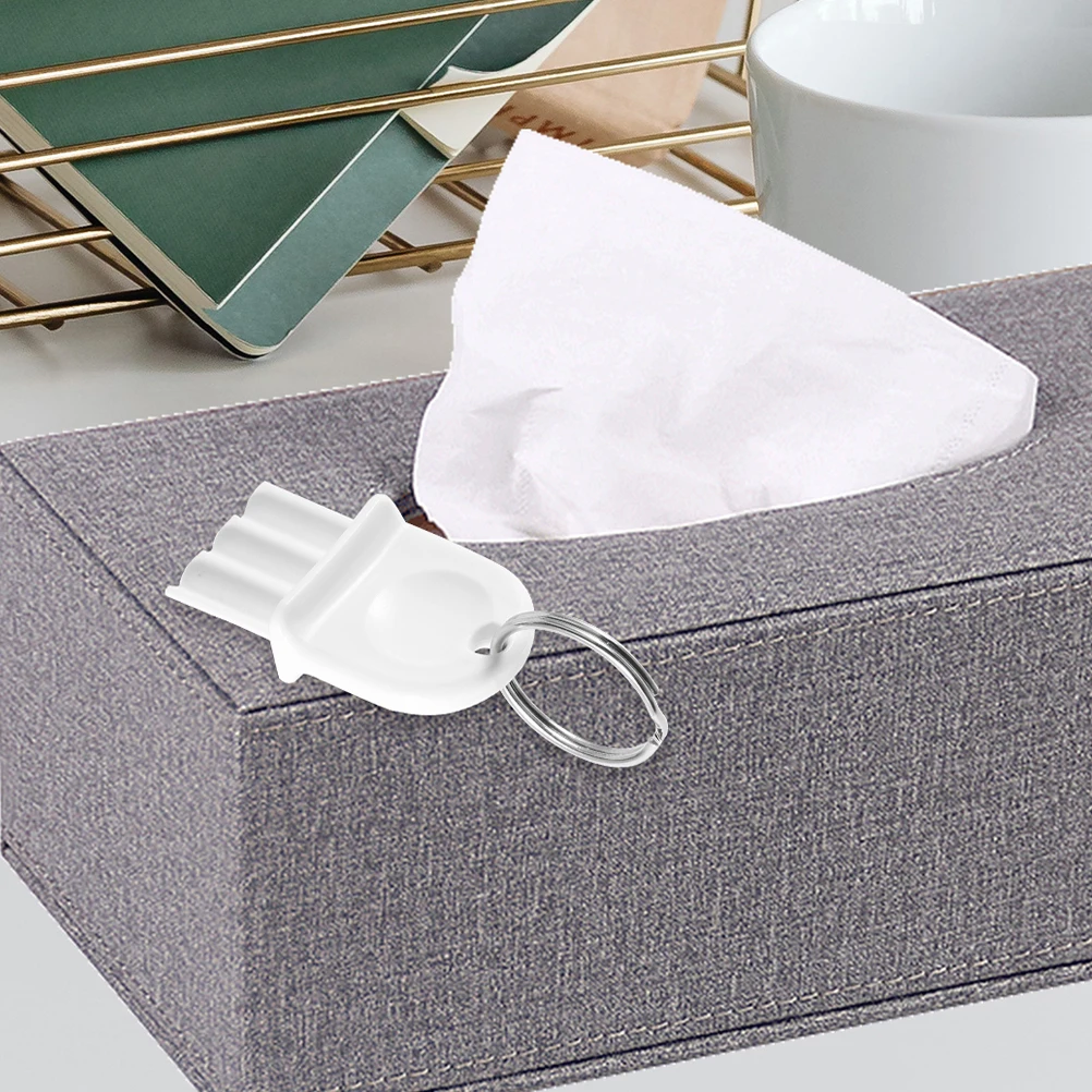 

1 set 1 Set Universal Paper Towel Dispenser Key Replacement Metal Plastic Sturdy Easy Use Key Ring Included For Commercial Home