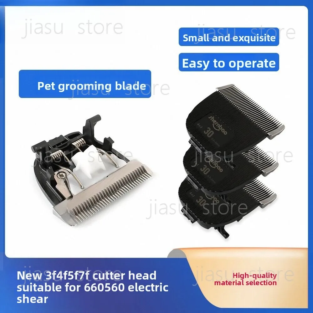 Ceramic Pet Clipper Blade 3F 4F 5F 7F, Replacement Cutting Head for 660 560 410 Electric Dog Grooming Clipper