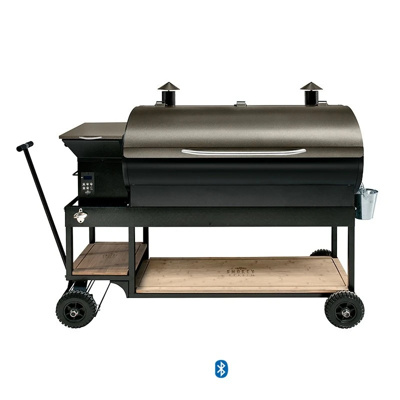 villa smart large BBQ grill pellet carbon smoke commercial BBQ grill