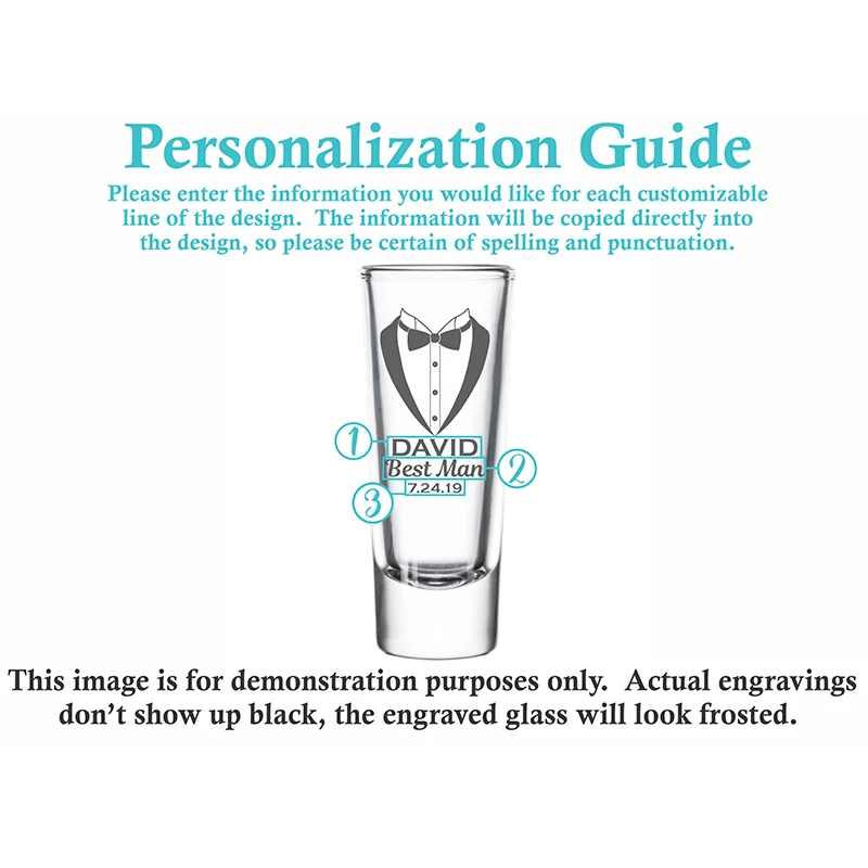Verres à Shot Personnalisés Avec Photo Et Texte - Cadeaux Originaux Fêtes, Mariage, EVG - 59ml Ou 266ml