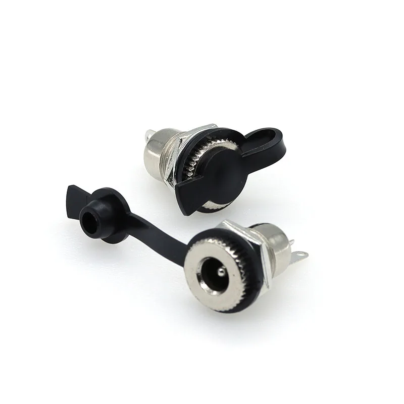 10PCS DC Power Connector pin 2.1x5.5mm Female Plug Jack + Male Plug Jack Socket Adapter PCB Mount DIY Adapter Connector 2.5X5.5
