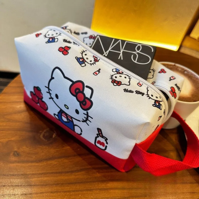 حقيبة يد على شكل يد كرتونية لطيفة، حقيبة مكياج ذات سعة كبيرة، حقيبة سفر محمولة