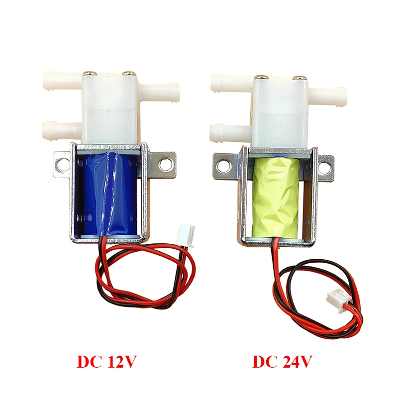 

DC 12V / 24V 2-Position 3-Way Small Mini Electric Solenoid Valve N/C NO Water Air Flow Control Valve DIY Dispenser Tea Table
