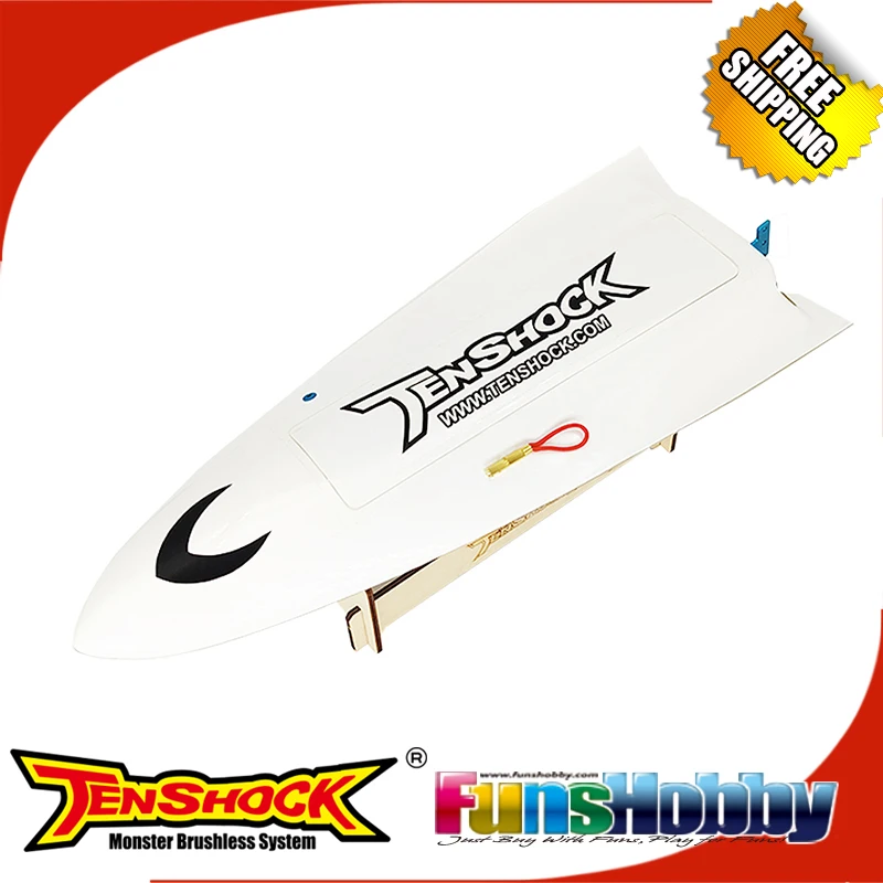 Tenshock Mini ECO volador Glass/carbon Firber ARTR BOAT With viper Motor BX40 ESC