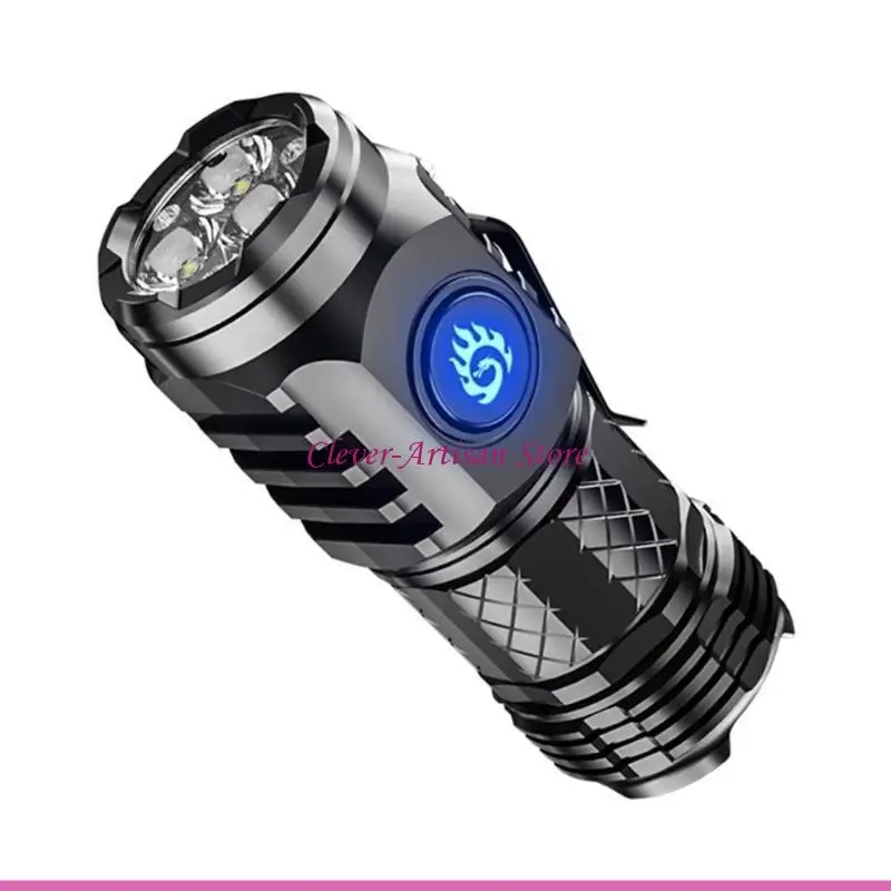 E06B充電式LED懐中電灯戦術的にトーチポータブルポケットトーチミニフラッシュ超強力な懐中電灯
