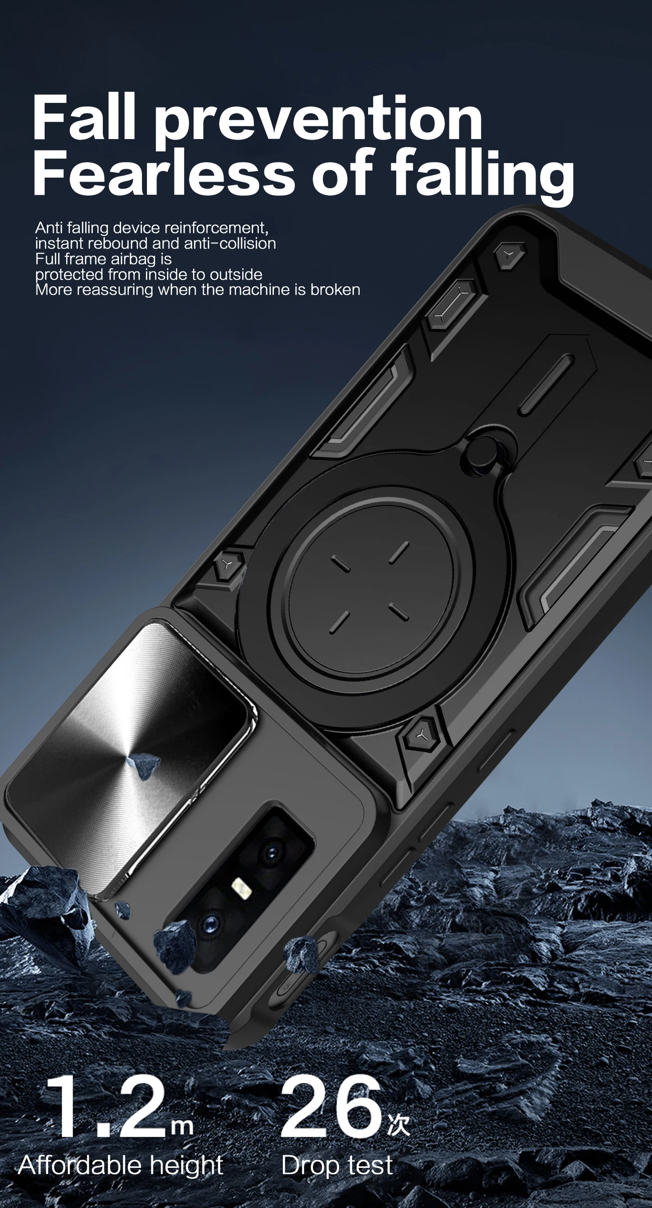 Чехол для Infinix GT 30 Pro с магнитной раздвижной защитой камеры GT 20 Pro, чехол с поворотной подставкой на 360 градусов, бронированное кольцо, Funda Capa