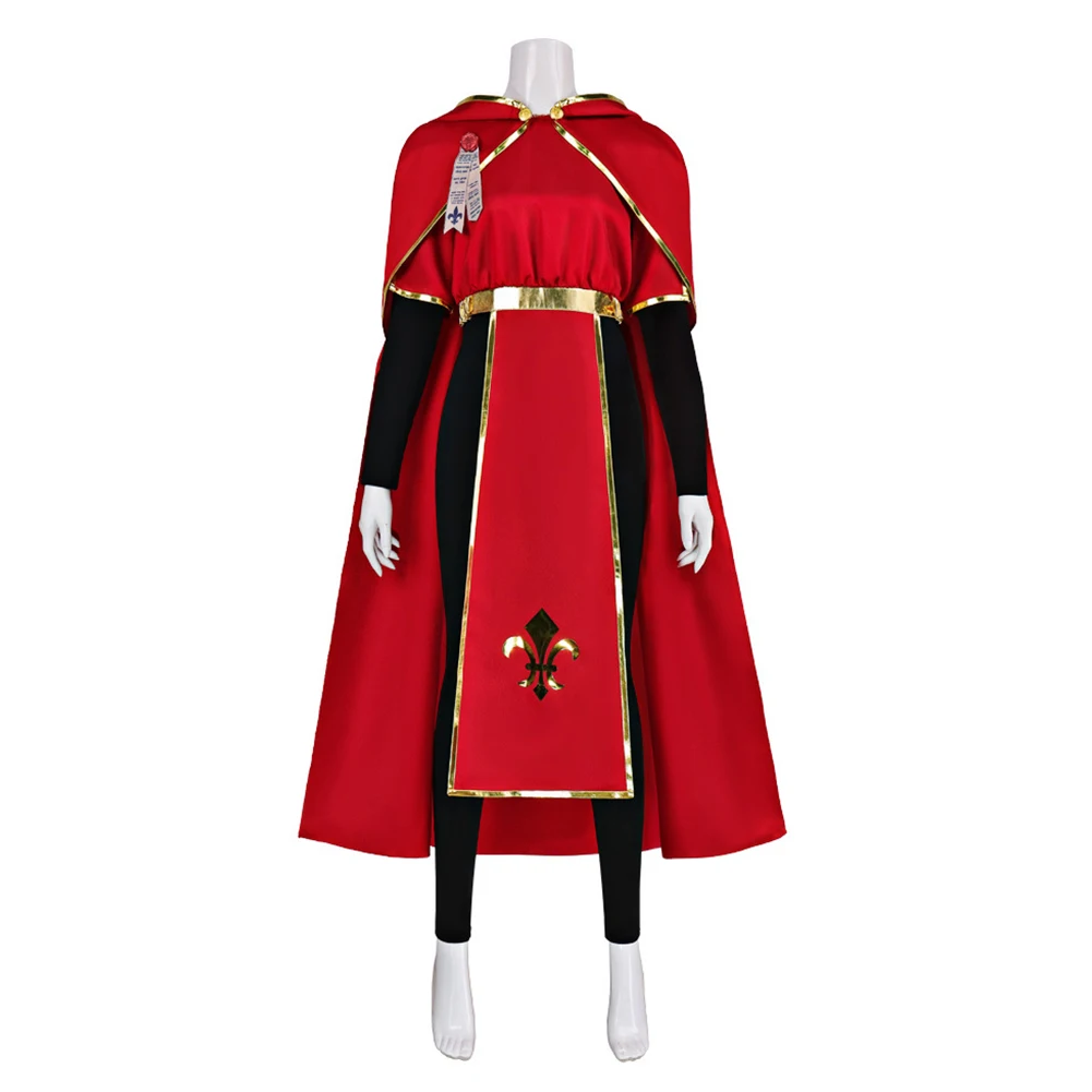 Priest Cosplay Jumpsuit Cloak Tops Outfits Nun Viking Retro Clothing Costume Set Halloween Carnival Medieval Dress Up Party Suit view 2