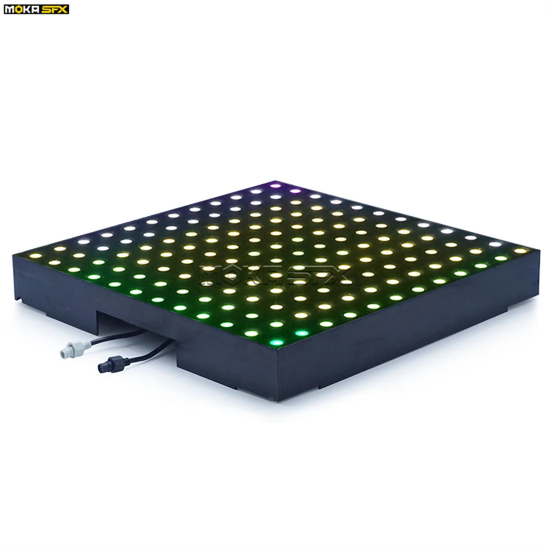 MOKA SFX Digital LED Dance Floor 144 Pixels Mirror 3D Stage Dance Floor Panel Tempered Glass  for Events Waterproof DMX