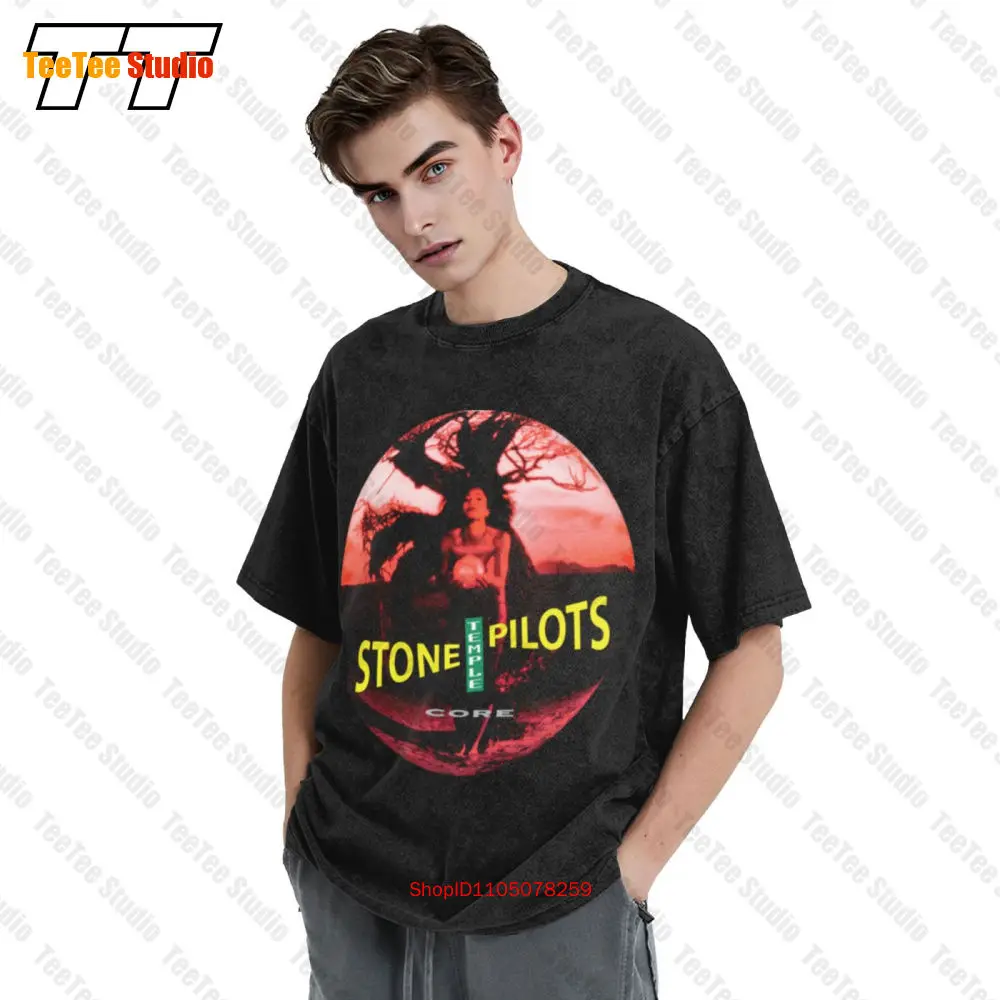 تي شيرت Stone Temple Pilots Core 92 Debut Album Cover Vintage كبير الحجم W1GF